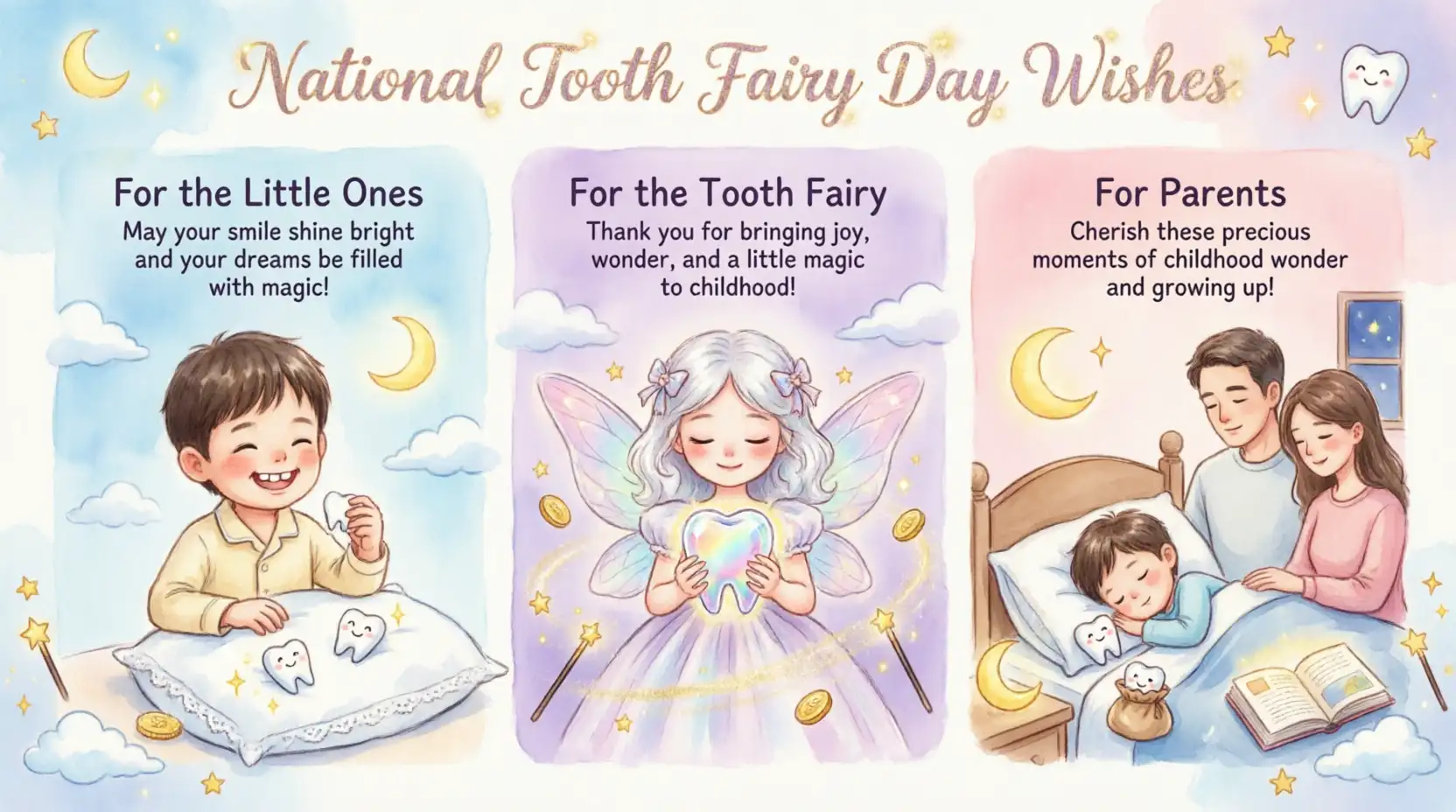 National Tooth Fairy Day Wishes