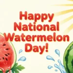 National Watermelon Day Wishes