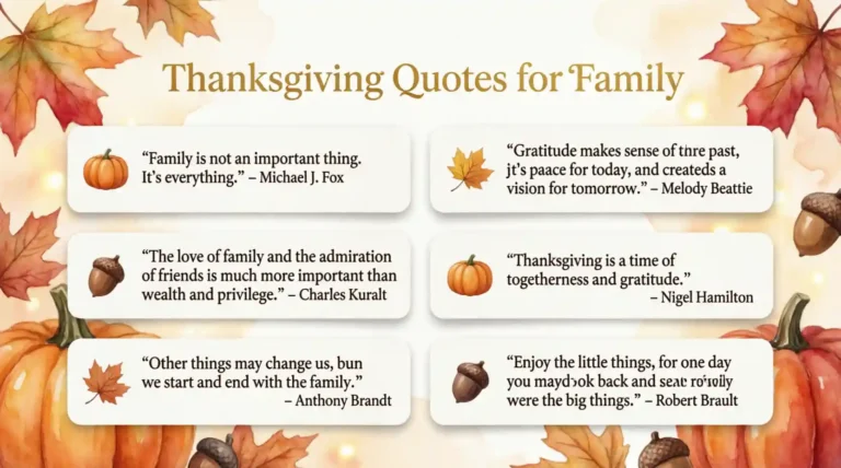 Thanksgiving Quotes for Family