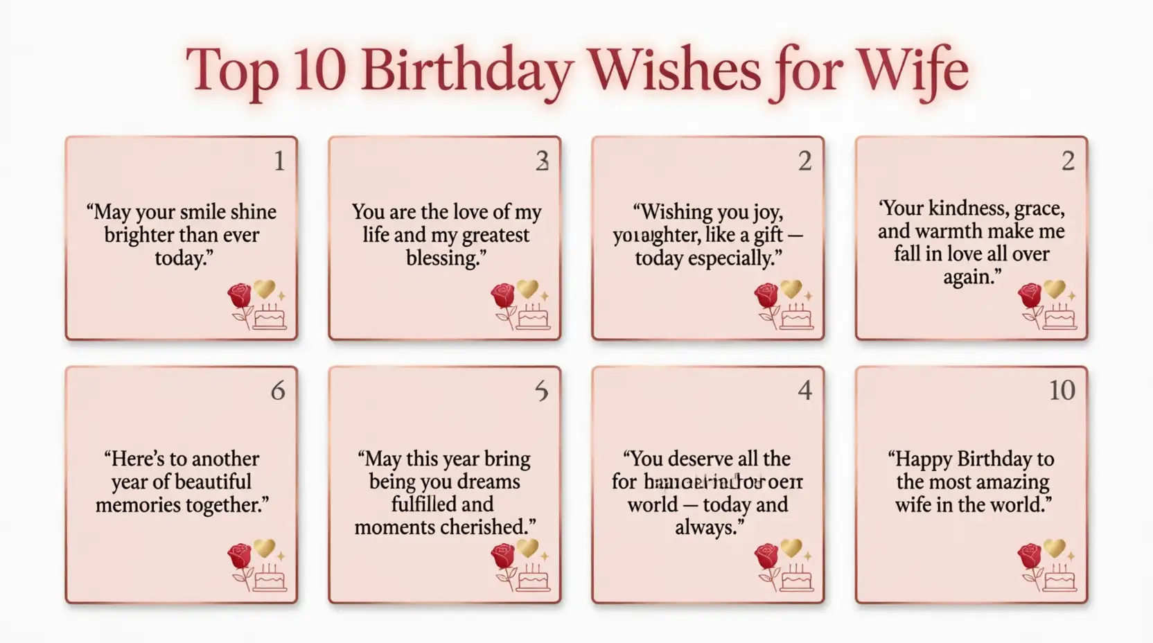 top 10 birthday wishes for wife