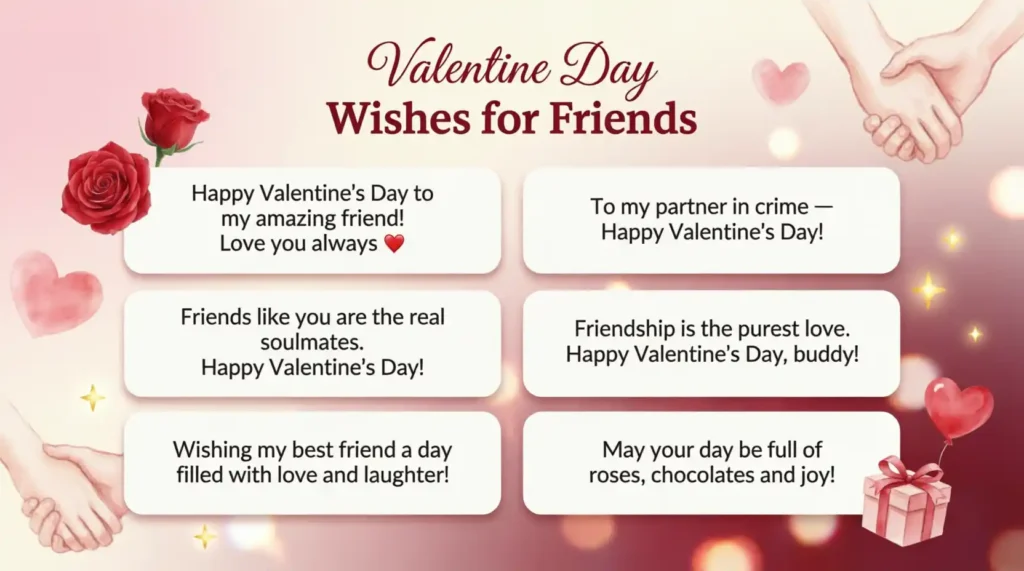 Valentine Day Wishes for Friends