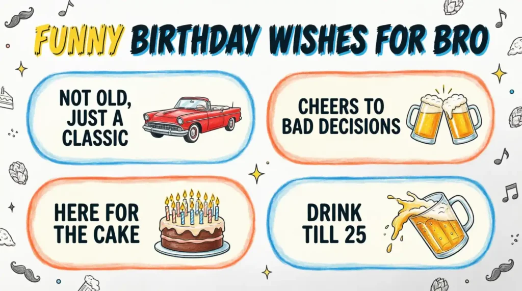 Funny Birthday Wishes for Male Friend